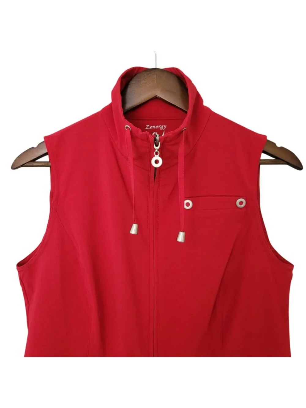 Zenergy By Chicos Zip-Up Sleeveless Vest Womens Size ) (US Small) Pockets - Picture 9 of 9